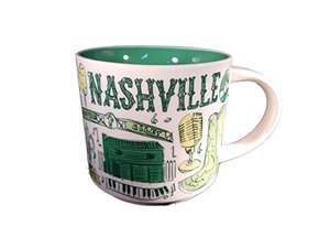 lot 12753 image: Starbucks Nashville Been There Series Ceramic Coffee Mug, 14 oz