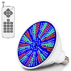 lot 12755 image: KIALUSH LED Pool Light Bulb 120V with 16 Light Modes, 40W LED Pool Lights for Inground Pools with Upgraded Remote, RGBW Pool Light Bulb, E26 Replacement for Pentair and Hayward Pool Light Fixture