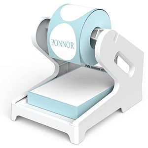 lot 12777 image: PONNOR Label Holder, Thermal Shipping Label Holder for Rolls and Fan-Fold Labels, Desktop Label Printer Accessory for Office, Home