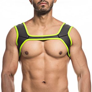 lot 12790 image: DKEGIFF Mens Harness Belt Elastic Shoulder Strap Chest Harness Exotic Apparel Male Corset