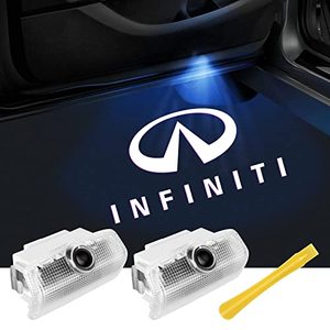 lot 12800 image: No Fade Car Door Lights Logo for Infiniti, LED Welcome Lights Accessories for Q50 Q60 Q70 G25 G37 QX5056607080 M2535374556 FX35374550 EX253537 (IF-2pcs)