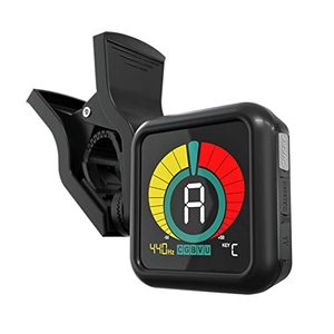 lot 12815 image: KLIQ UberTuner - Professional Clip-On Tuner for All Instruments (multi-key modes) - with Guitar, Ukulele, Violin, Bass & Chromatic Tuning Modes (also for Mandolin and Banjo)