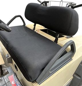 lot 12827 image: Dr.Acces Golf Cart Seat Cover  Polyester Mesh Seat Cover Breathable Bench Seat Cover for EZGO TXT & Club Car DS (Black(SeatSeat Back Cover))