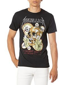 lot 12884 image: Metallica Mens Vintage Shortest Straw T-Shirt, Coal, XXL