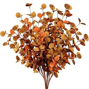lot 12892 image: Sggvecsy 6 Pcs Artificial Eucalyptus Stems Fall Eucalyptus Leaves Autumn Leaf Branches Fall Decorations with Foam Fall Leaves for Home Floral Arrangement Autumn Festival Thanksgiving Decor
