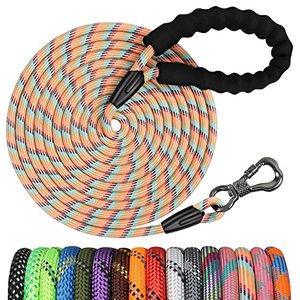lot 12917 image: NTR Heavy Duty Large Dog Leash, 20FT Dog Rope Leash with Swivel Lockable Hook and Comfortable Padded Handle, Puppy Leash for Walking, Hunting, Camping, Backyard for Small Medium and Large Dogs