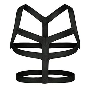 lot 12935 image: YOOBNG Man Harness Belt Body Chest Elastic Halter Nylon Shoulder Strap Club Wear Costume �