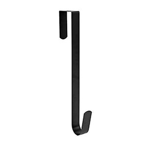 lot 12948 image: Sattiyrch 15 Wreath Hanger for Front Door Metal Over The Door Single Hook, Black(1)