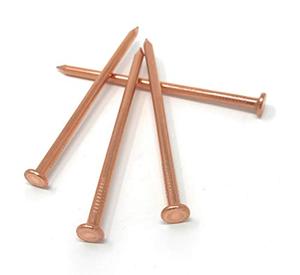 lot 12953 image: Dubbs Hardware - 3.5 Inch Copper Nails Pack of 22 - Pure Copper Nail Spikes USA Made - Solid Reliable Used for Trees, Stumps, Landscaping, and Hobbies