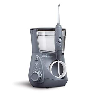 lot 12991 image: Waterpik Aquarius Water Flosser Professional For Teeth, Gums, Braces, Dental Care, Electric Power With 10 Settings, 7 Tips For Multiple Users And Needs, ADA Accepted, Gray WP-667CD