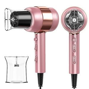 lot 13004 image: 1875W Hair Dryer, Constant Temperature Professional Hair Dryer Without Hair Damage Ionic Blow Dryer with Magnetic Nozzle for Women HomeTravel