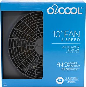 lot 13007 image: O2COOL FD10101 Battery Operated 10IN Portable Fan