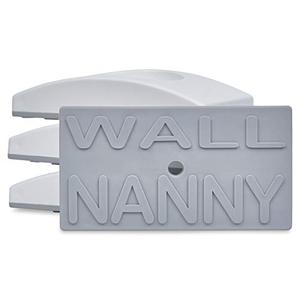 lot 13041 image: Wall Nanny - Baby Gate Wall Protector (Made in USA) Protect Walls & Doorways from Pet & Dog Gates - for Child Pressure Mounted Stair Safety Gate - No Safety Hazard on Bottom Spindles - 4-Pack