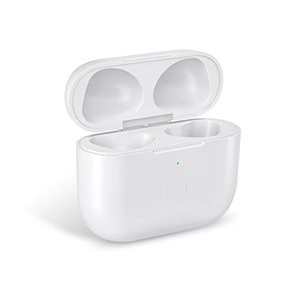 lot 13064 image: Jinstyles Upgraded Wireless Charging Case Compatible with 3rd Generation, Case Replacement Compatible for 3rd Generation, Wireless Charger Case Air Pods 3 with Bluetooth Pairing Sync Button, White