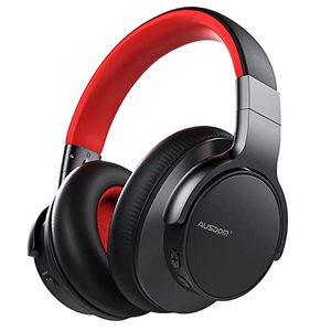lot 13085 image: AUSDOM E7 Bluetooth Noise Cancelling Headphones Wireless Over Ear ANC Headphones with Microphone, 50H Playtime, Hi-Fi Stereo Sound, Deep Bass, Comfortable Protein Earpads for Travel Work Home Office