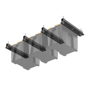 lot 13122 image: Ultrawall Ceiling Storage Racks for Bins, Overhead Garage Storage Rack for Totes with Adjustable Width, Heavy Duty Ceiling Container Bin Rack