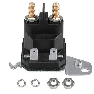 lot 13294 image: 725-06153A Solenoid Compatible with Cub Cadet XT1 Lawn Mower - Starter Solenoid 12V Fit for MTD Troy Bilt Cub Cadet XT1 XT2 ZT1 RZT Tractor and Craftsman Zero Turn Ride Mower, Replace 725-06153