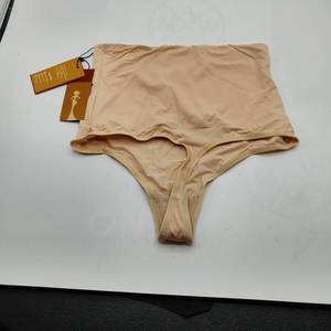 lot 13297 image: Tummy Control Thong Shapewear for Women High Waisted Thong Girdle Panties Slimming Body Shaper Underwear Waist Cincher(Beige-lightweight,Medium)