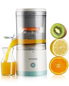lot 13309 image: DUSENHO Electric Juicer Rechargeable - Citrus Juicer Machines with USB and Cleaning Brush Portable Juicer for Orange, Lemon, Grapefruit