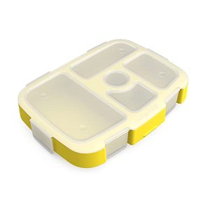 lot 13321 image: Bentgo� Kids Prints Tray with Transparent Cover - Reusable, BPA-Free, 5-Compartment Meal Prep Container with Built-In Portion Control for Healthy Meals At Home & On the Go (Space)