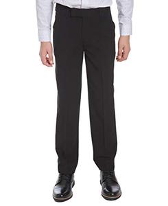 lot 13356 image: Calvin Klein Big Boys Flat Front Pant , Black, 8
