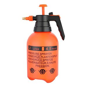 lot 13366 image: HOMEANING 68oz Garden Pump Sprayer, 2L Hand Pressure Sprayer Bottle, 0.5 Gal Lawn Adjustable Sprayer for Plant Mister Spraying Weeds Home Cleaning Watering (Orange)