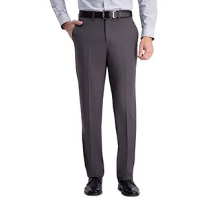 lot 13376 image: Haggar Mens Premium Comfort Dress Pant-Straight Fit Flat Front Reg. and Big & Tall, Dark Grey, 40W x 32L