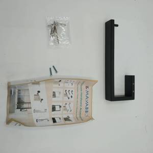 lot 13381 image: Black Bathroom towel holder