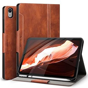 lot 13435 image: Antbox iPad 10th Generation Case 10.9 2022 with Built-in Apple Pencil Holder Auto SleepWake Function PU Leather Smart Cover for iPad 10th Generation(10.9) (Brown)