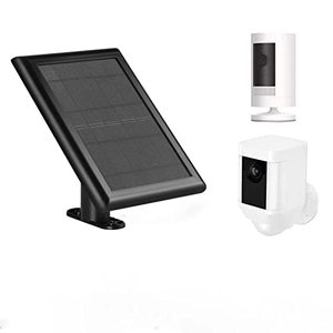 lot 13437 image: Solar Panel, 3W Solar Panels for Ring Stick Up CamRing Spotlight Cam BatterySpotlight Cam PlusSpotlight Cam ProBlink XT XT2 Outdoor Wireless Security Camera with 13FT Micro USB C Cable