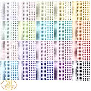 lot 13495 image: Gem Sticker,3300 Pieces Self Adhesive Rhinestone Stickers Self Adhesive Stickers,Rhinestones for Crafts Self Adhesive