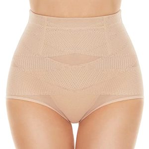 lot 13527 image: SIMIYA Shapewear for Women Tummy Control High Waisted Body Shaper Soft Comfy Waist Shapers Nude Shapewear L