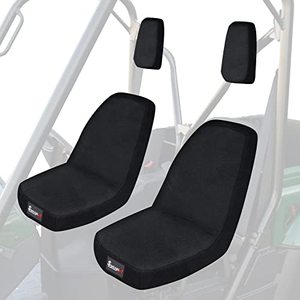 lot 13529 image: StarknightMT UTV Rhino Seat Covers Water-Resistant Seat Covers Compatible with Rhino 700 660 450 2004-2021 1680D Fabric Black