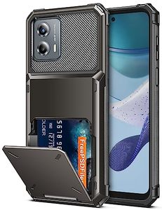lot 13630 image: COOYA for Moto G 2023 Case Wallet 5 Credit Card Holder Slot Flip Cover Moto G 2023 Wallet Case Back Pocket Dual Layer Protective Hard Shell TPU Rubber Bumper for Moto G 2023 Bronze Gunmetal