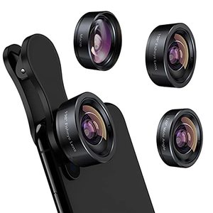 lot 13631 image: KEYWING Phone Camera Lens 3 in 1 Phone Lens Kit, 198 Fisheye Lens  120 Super Wide-Angle Lens  20x Macro Lens for iPhone Samsung Android Smartphone