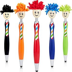 lot 13664 image: Outus Mop Head Stylus Pen for Touch Screen Cleaner Stylus Pens for Kids 3-in-1 Stylus Pen Duster for Universal Touch Screen Devices (5 Pieces)