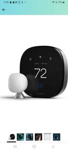 lot 5167 image: ecobee New Smart Thermostat Premium with Smart Sensor and Air Quality Monitor - Programmable Wifi