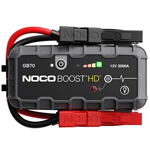 lot 5168 image: NOCO Boost HD GB70 2000A UltraSafe Car Battery Jump Starter, 12V Jump Starter Battery Pack, Battery Booster, Jump Box, Portable Charger and Jumper Cables for 8.0L Gasoline and 6.0L Diesel Engines