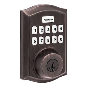 lot 5174 image: Kwikset Home Connect 620 Keypad Connected Smart Lock With Z-Wave Technology Featuring SmartKey Security In Venetian Bronze (No Refund)