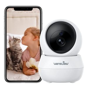 lot 5177 image: Wansview Security Camera Indoor Wireless for Pet 2K Cameras for Home Security with Phone app and Motion Detection,CatDogNannyBaby Camera with Pan Tilt, SD Card & Cloud Storage, Works with Alexa