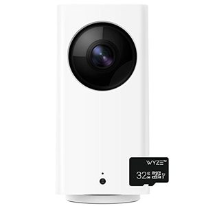 lot 5182 image: WYZE Cam Pan 1080p PanTiltZoom Indoor Pet Monitoring Camera for Dogs & Cats Baby Monitor with WYZE 32GB MicroSD Card Class 10