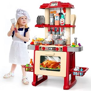lot 13154 image: Lucky Doug Play Kitchen Set for Kids Toddlers Girls, 69PCS Kids Playset Includes Toy Kitchen Accessories for Pretend Play, IndoorOutdoor Toys Playset Christmas Birthday Gifts