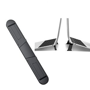 lot 13163 image: KVIFIVK Portable Laptop Stand Foldable Adjustable Height Ergonomic Design Lightweight Laptop  Suitable for Home. Office etc. Self-Adhesive (Black)