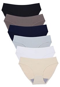 lot 13252 image: Wealurre Seamless Underwear Invisible Bikini No Show Nylon Spandex Women Panties(826s 12)