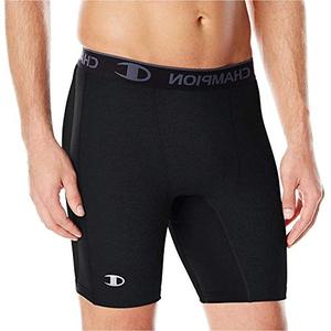lot 13718 image: Champion mens 6 Compression Short, Logo athletic shorts, Black-407z32, XX-Large US