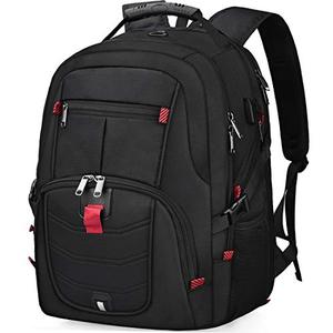 lot 13746 image: Laptop Backpack 17 Inch Waterproof Extra Large TSA Travel Backpack Anti Theft College Business Mens Backpacks with USB Charging Port 17.3 Gaming Computer Backpack for Women Men Black 45L