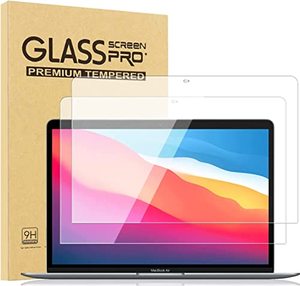 lot 13750 image: avakot 2 Pack Tempered Glass Screen Protector for MacBook Pro 13.3 Inch 2020  Screen Protector for Macbook Air 13 M1 0.3mm Ultra Thin Tempered Film for MacBook Air 13.3 Touch Sensitive Anti-Scratch