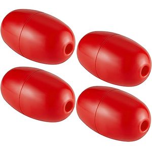 lot 13757 image: Lewtemi Rope Floats Marine, 4.72 x 2.75, Deep Water Fishing Marker Buoys for Boats Swimming Kayak Crabbing Trail Dock Pool(Red, 4 Pcs)