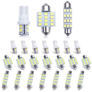 lot 13761 image: YOGEIER Car Led Bulb, Led Combination Set Sets, Used for Car InteriorIndoor Map Dome Trunk  License Lights, Etc. (White)
