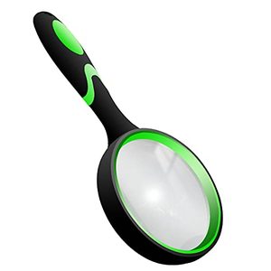 lot 13762 image: 10X Shatterproof Magnifying Glass 10X Large Handheld Magnifying Glass for Seniors Kids 75mm Magnifying Lens with Non-Slip Rubber Handle Magnifier Glass for Reading Science Insect Hobby Observation